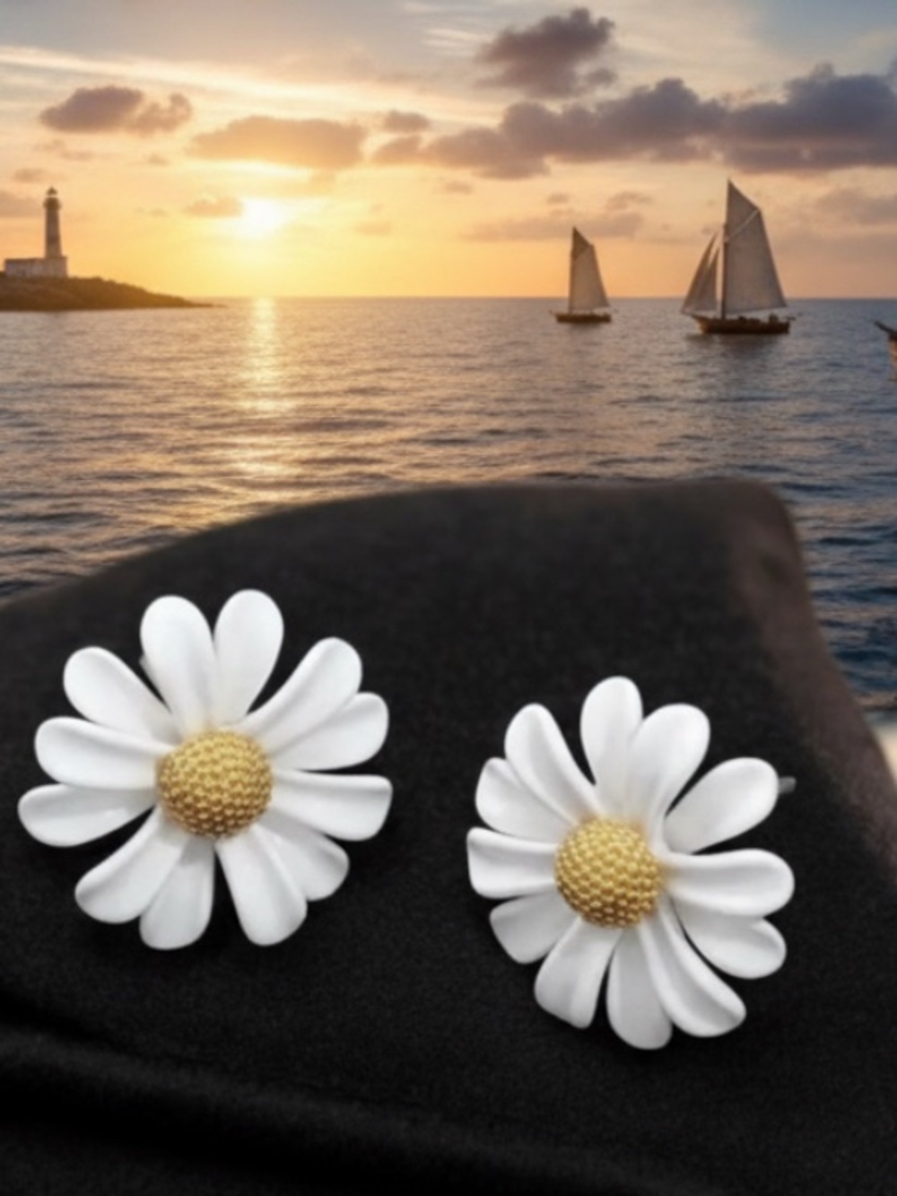 Dainty Daisy Flower Earrings